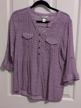 Christopher & Banks Lavender Print